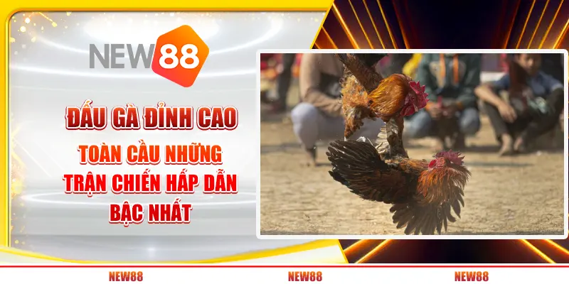 Đấu gà đỉnh cao toàn cầu: Những trận chiến hấp dẫn bậc nhất